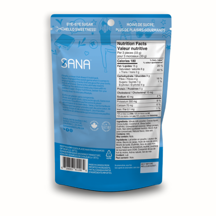 Bouchées Sana - Noix Coco Chocolat au Lait - Image 2